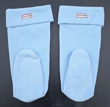 Hunter Tall Fleece Boot Liners Light Blue Size Large - UK 6-8 - Welly Socks