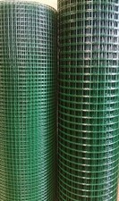 GREEN PVC COATED WELDED WIRE MESH -  POULTRY RABBIT & GENERAL FENCING MESH