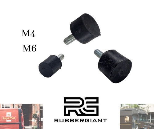 Male flat buffer rubber - buffer,