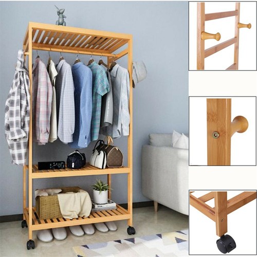 Wooden clothes rail - wooden,