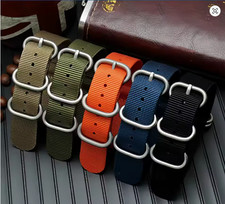 Ribbed Nylon Nato Watch Strap