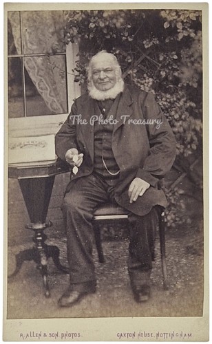 Cdv elderly man with full - elderly,