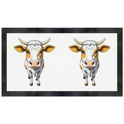 Cow close pet - 'cow, mat