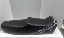 Vespa PX/LML Black white script 125 Pole Position Yankee Seat FREE POST