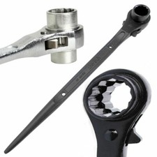 Ratchet Podger Spanner Wrench Steel Erecting Double Socket 13mm-30mm Hexagon