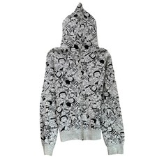 Bape Men's Baby Milo Full Zip Hoodie Grey XS
