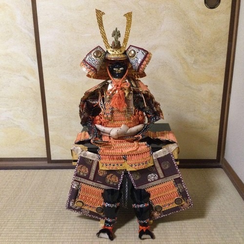 Antique japanese samurai doll - samurai,