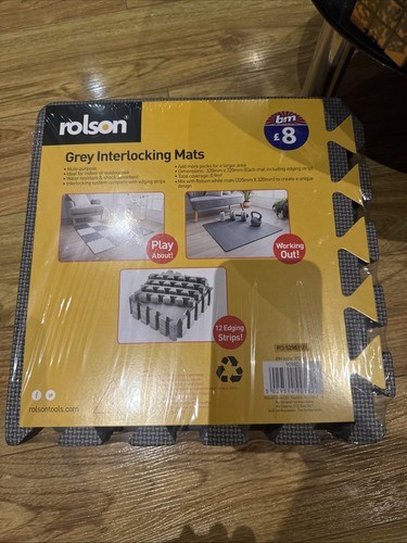 Rolson grey interlocking mats - rolson,