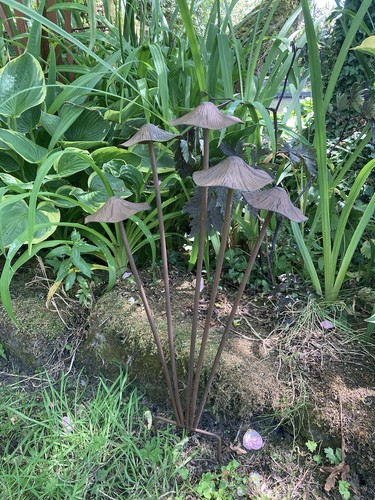 Metal toadstool mushroom - toadstool, /