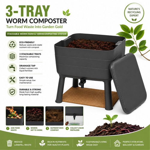 Tray worm composter - 3, bin