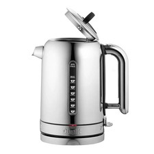 Dualit Classic 1.7L Kettle Polished Stainless Steel Black Trim 72815