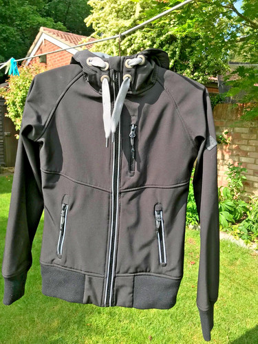 Surfanic black softshell coat - surfanic,