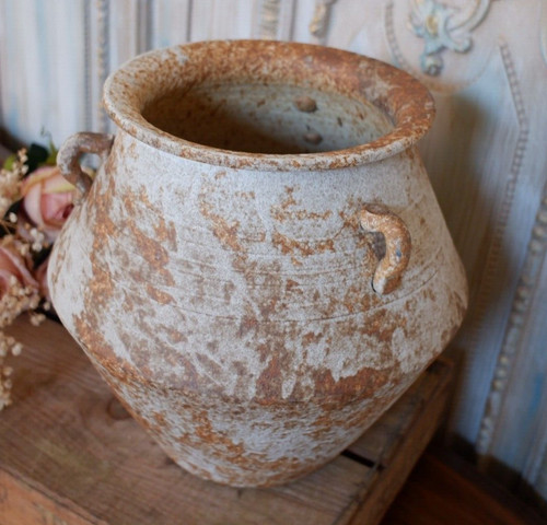 Large natural terracotta pot - terracotta,