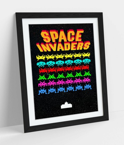 Space invaders retro arcade - space,