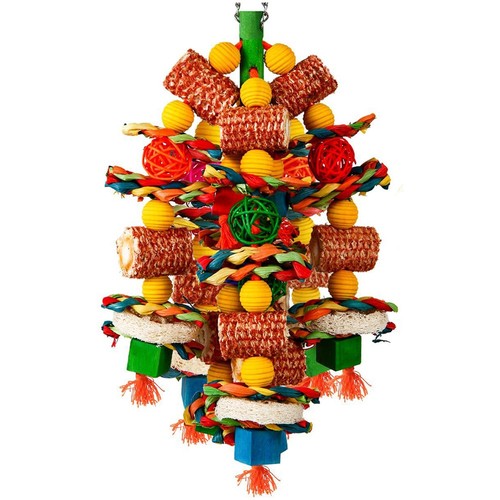 Natural corn cob loofah bird - loofah,