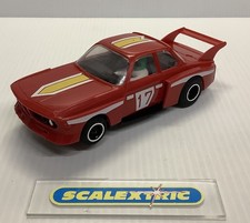 = SCALEXTRIC TRI-ANG 1970s C128 BMW 3.0 CSL TURBO in RED #12 (BOXED) COMPLETE