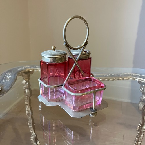 Pretty antique cranberry glass - pretty,