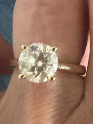 Gold 2ct lab grown - gold, diamond