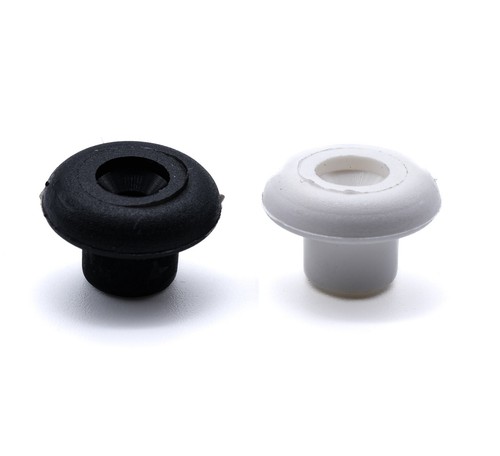 Black white nylon lacing - white,