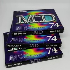 3 x Sharp MD-R 74 Blank