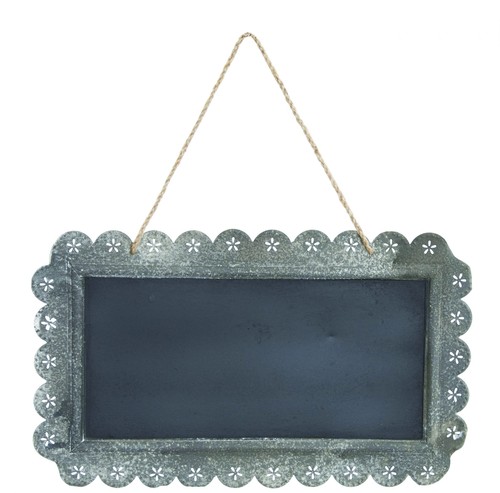 Vintage style metal chalkboard - vintage,