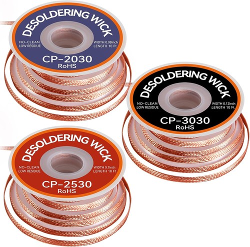 3pcs premium desoldering wick - premium,