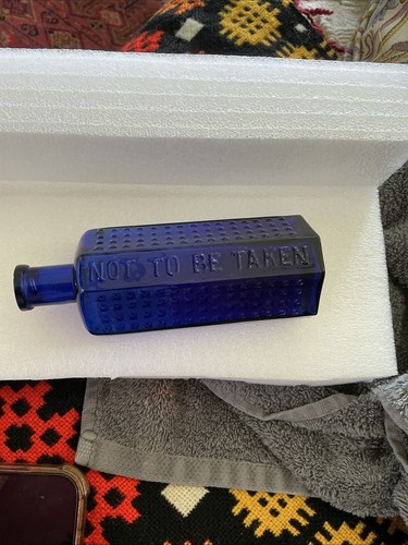 Antique cobalt blue glass - cobalt,