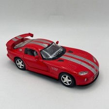 Kinsmart Dodge Viper GTS-R Red Diecast Model Car 1:36 Scale w/ Stripes #S