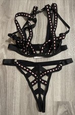 Ann Summers -THE MESMERISING CROTCHLESS SET Size XSmall  4-6 New Tags RRP£28