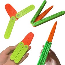 Carrot Butterfly 3D Knife Baby Decompression Toy Little Radish Knife Swing Knife