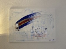 Original painting Porsche 956 LH Le Mans 24h artwork unique single piece