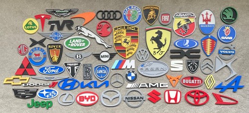 Car wall plaques signs - 3d,