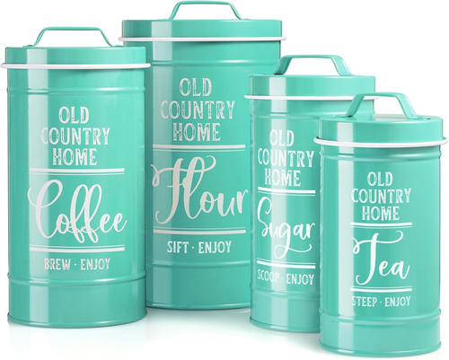 Dayyet teal canisters - dayyet, for