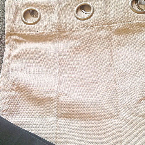 Cream solid plain - solid/plain, eyelet