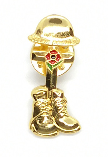Gold red poppies - gold, war
