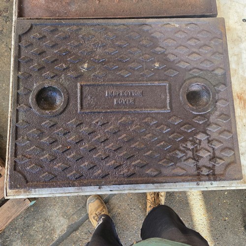 Cast iron manhole - cast,