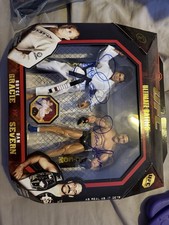 UFC Ultimate Battles Royce Gracie Vs Dan Severn Action Figures Signed