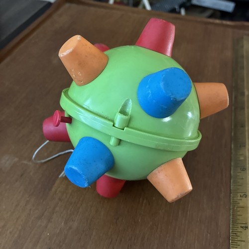 Vintage bumble ball toy - toy, green