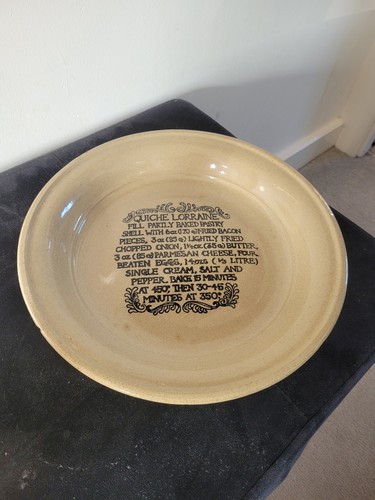 Vintage moira pottery quiche - moira,