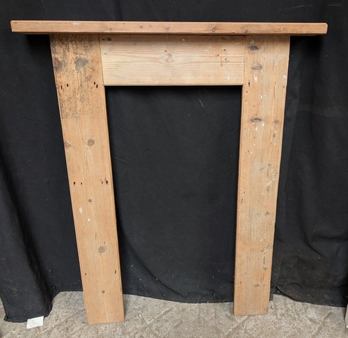 Reclaimed pine fire surround - a,
