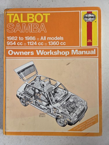 Talbot samba haynes manual - talbot,