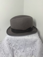 DH Grey Felt Homburg Hat XL