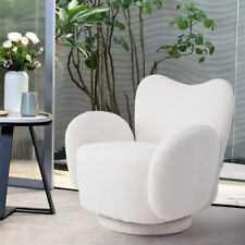 Teddy Velvet Single Swivel Cuddle Chair Accent Armchair Padded Seat Leisure Sofa