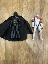 Star Wars Figure x 2 - Darth Vadar + The Clone Wars : Republic Commando Boss