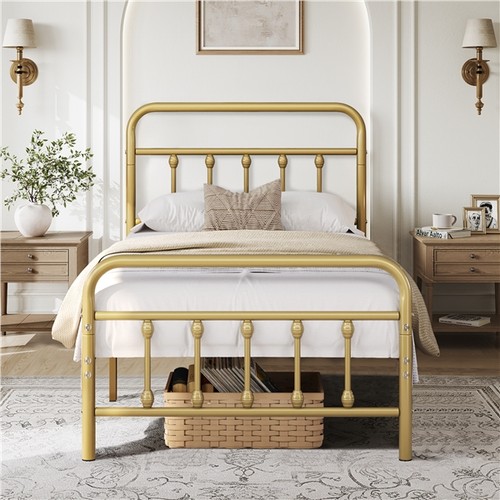 Single metal bed - metal, vintage
