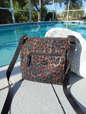 Coach Brown Turquoise Ocelot