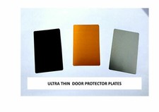 2 x Aluminium Door Finger Push Plate Repair Ornamental Self Adhesive