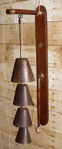 Antique brass bell wall - antique,