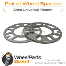 Wheel Spacers (2) 5mm Universal for Land Rover Discovery [Mk3] 04-09