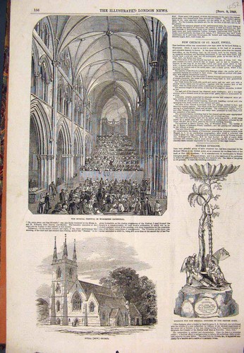 Old antique print 1848 - old,